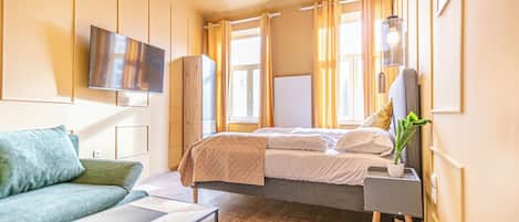 Chambre de base | Fer et planche Ă repasser, accĂšs au Wi-Fi (inclus)