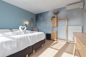 1 室のベッドルーム、WiFi、ベッドシーツ