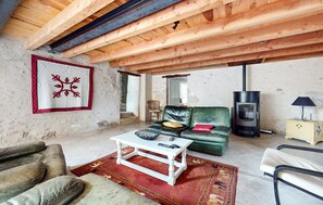 TV, fireplace - Amazing home in LES LEVES ET THOUMEYRA (LES LEVES ET THOUMEYRA)