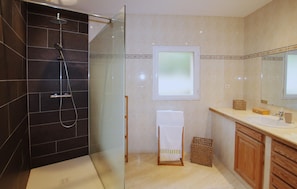 Shower, hair dryer