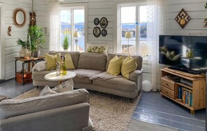 Smart-tv och eldstad
