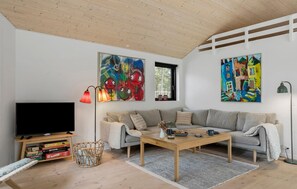 Televisie en een open haard