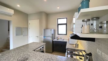 Vila Basic | Dapur pribadi | Lemari es, microwave, oven, dan kompor