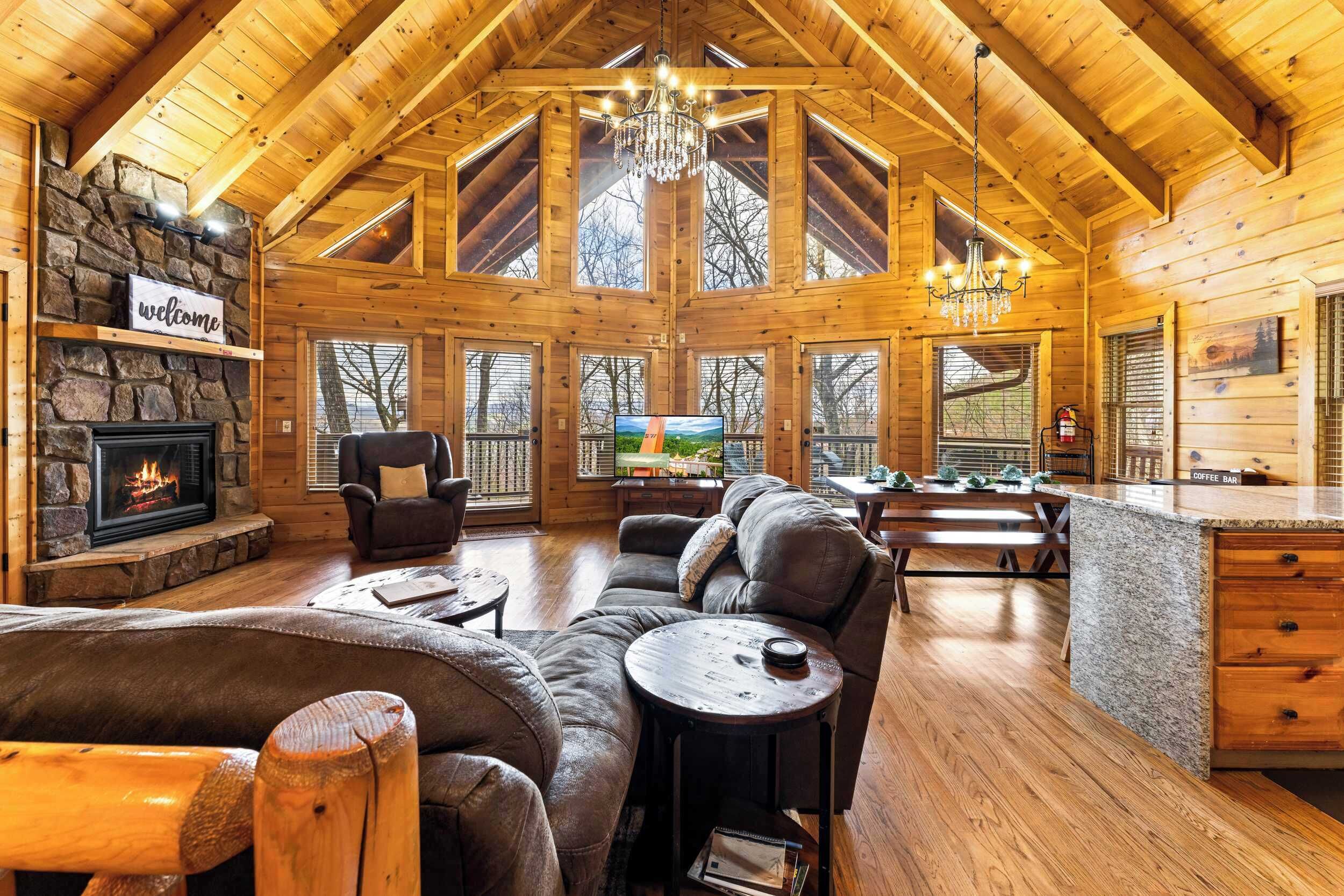 TV, fireplace, video games, offices