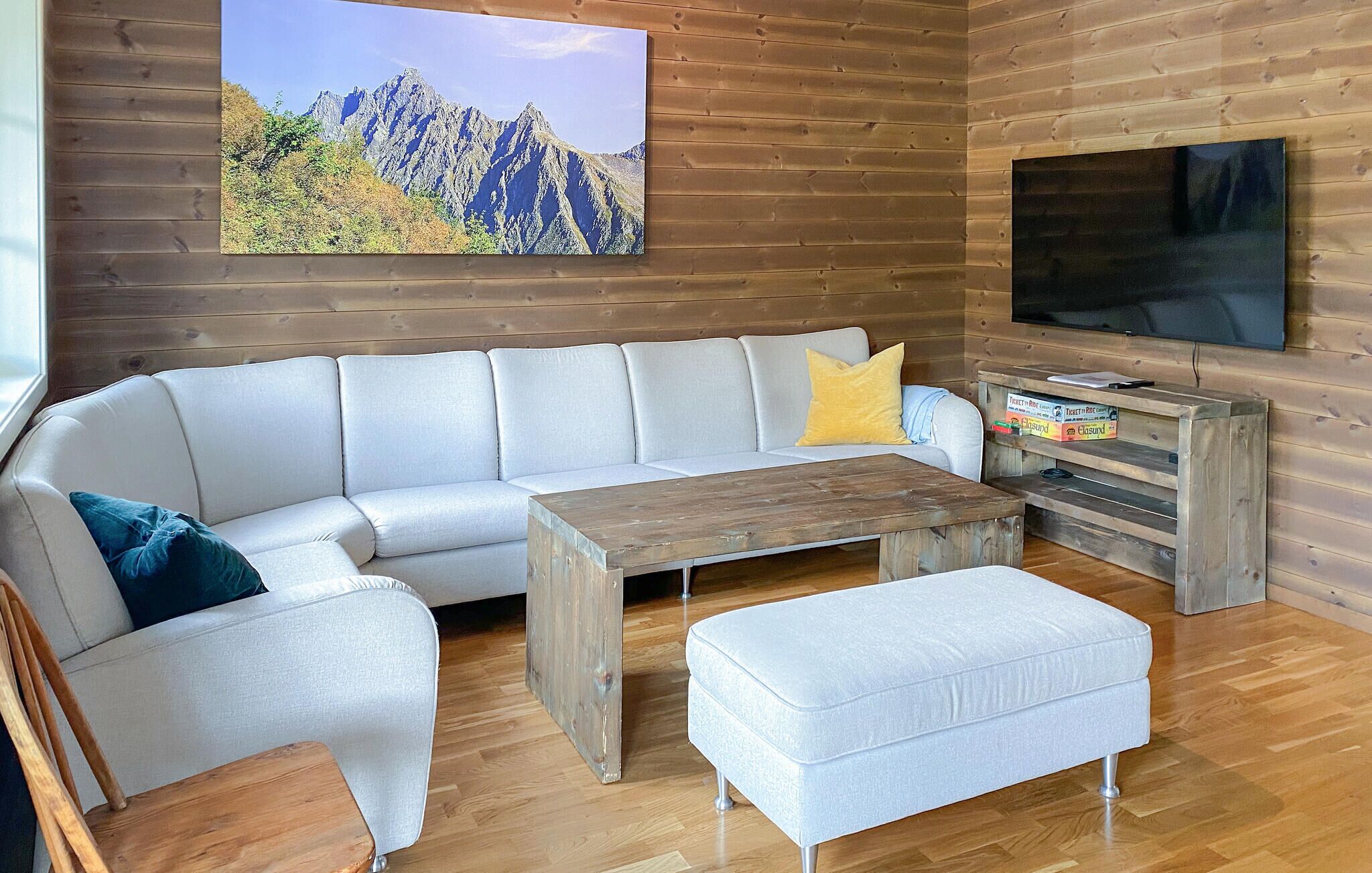 Smart-tv en een open haard