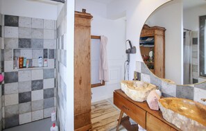 Shower, hair dryer