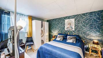 1 habitación, tabla de planchar con plancha y wifi gratis