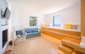 TV connectée, cheminée