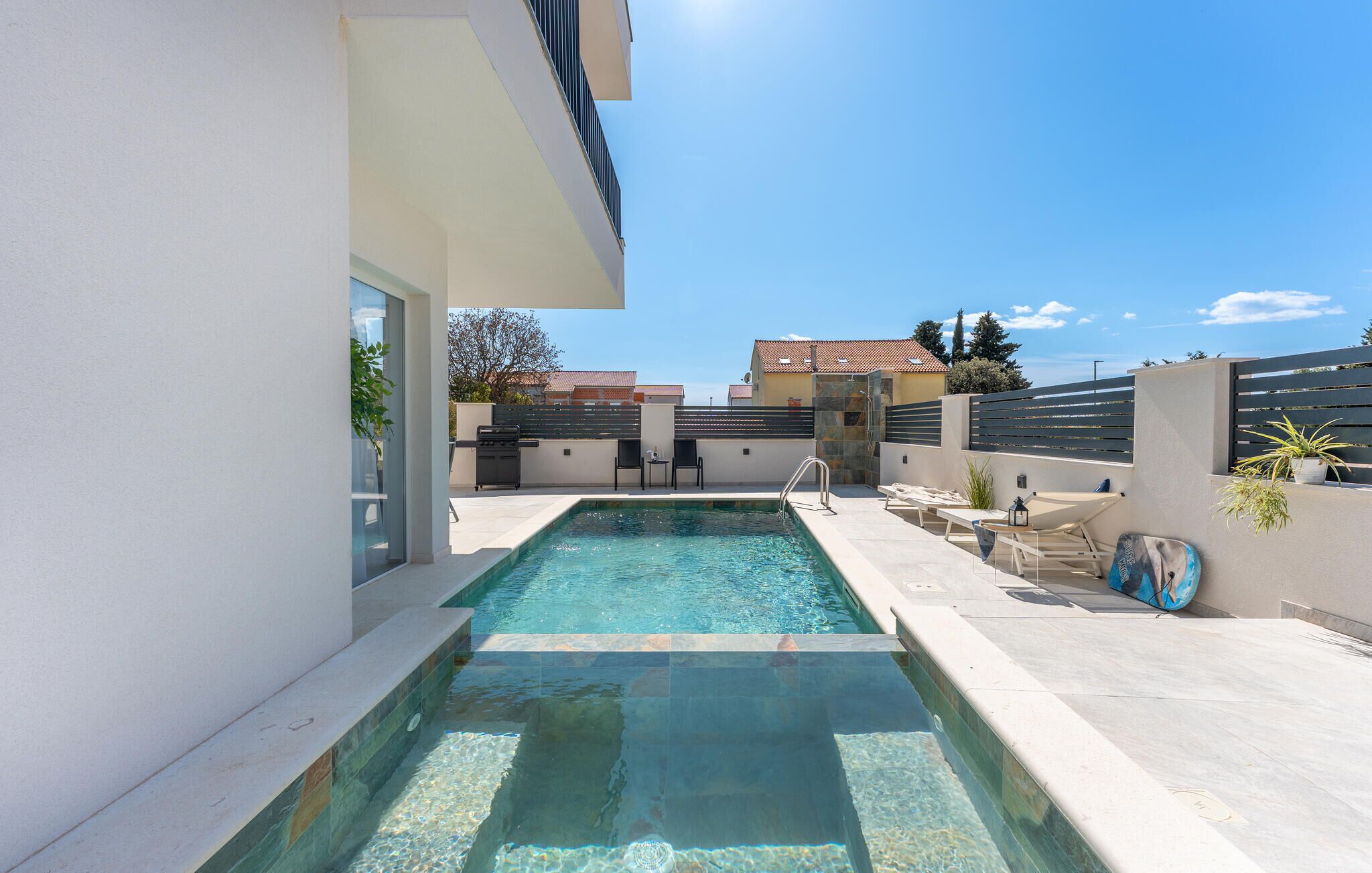 A heated pool