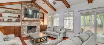 Patio + Pool Table: Lake Marion Getaway