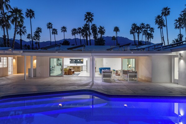 A heated pool