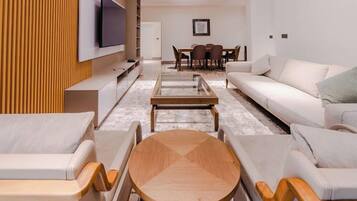 Economy Apartment, Balcony, City View | Living area