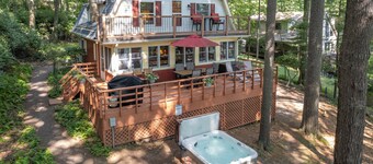 New! Charming Hideaway w/ Hot Tub, Fire Pit & Dock