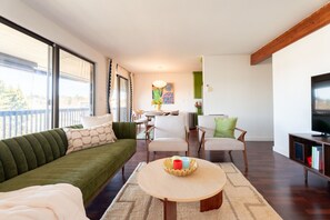 电视、壁炉、立体声音响