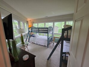 4 bedrooms, iron/ironing board, travel crib, WiFi