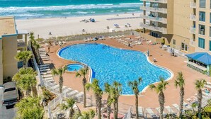 A hotel with a pool, beach, and ocean view. - Sept/Oct Open!* Beautiful condo! (Panama City Beach)
