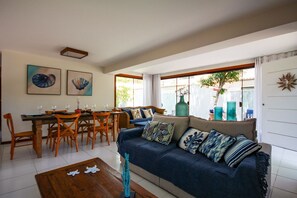 Deluxe-Haus, 5 Schlafzimmer, Klimaanlage | Wohnbereich