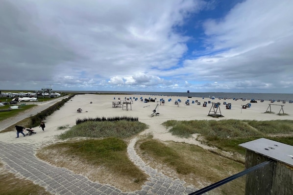 Vlak bij het strand