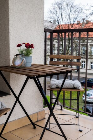 Apartemen Keluarga, pemandangan kota | Balkon