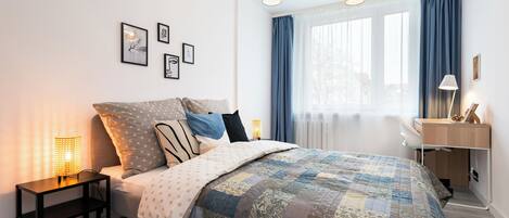 Family Apartment, City View | 1 bedroom, in-room safe, individually decorated, individually furnished