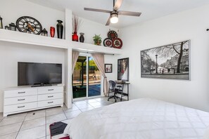 4 slaapkamers, een strijkplank/strijkijzer, gratis wifi, beddengoed