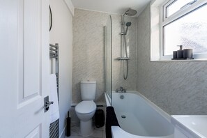 Hair dryer, towels