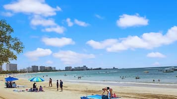 Sun loungers, beach towels