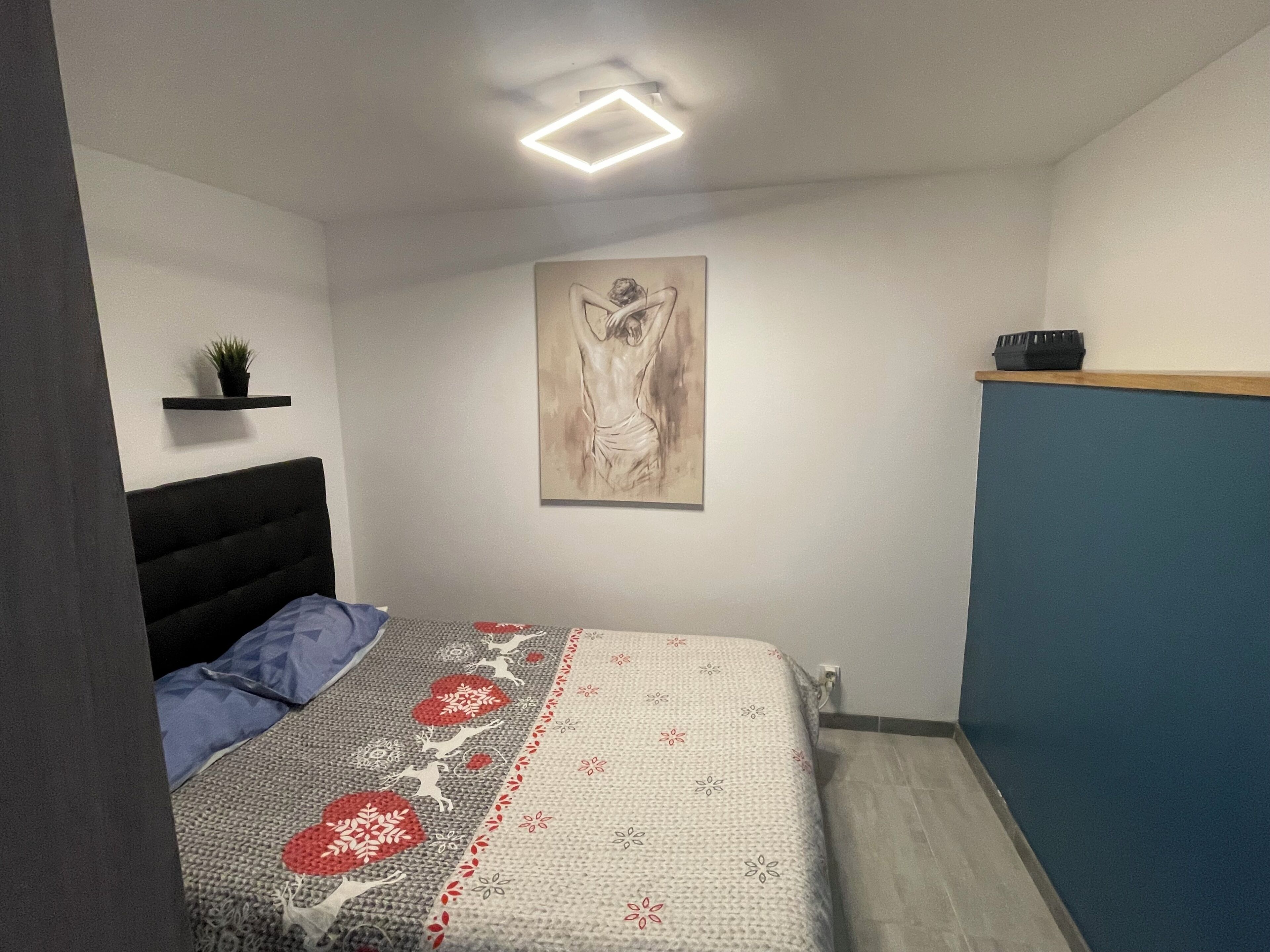 1 chambre, fer et planche à repasser, Wi-Fi, draps fournis
