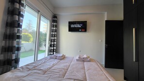 1 bedroom, iron/ironing board, travel crib, free WiFi