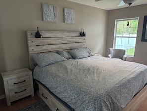 3 bedrooms, iron/ironing board, travel cot, WiFi