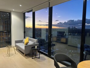 City Apartment, 1 Bedroom (NSL010) | Living area | Flat-screen TV - Kozyguru |St Leonards | 1 Bed Best Location & View (St Leonards)