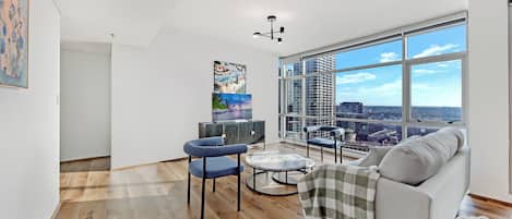 Apartment, 3 Bedrooms, City View (NSY591-2101) | Living area | Flat-screen TV