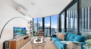 Apartment, 1 Bedroom (NWP017) | Living area | Flat-screen TV - Kozyguru | Wentworth Point | 2 Beds Stylish Apt (Wentworth Point)