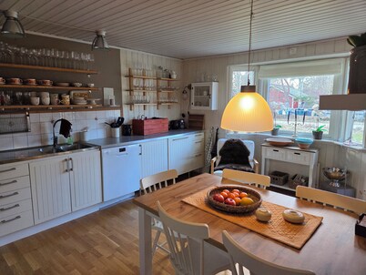 Great cabin - right by the sea in a scenic area.