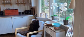 Great cabin - right by the sea in a scenic area.