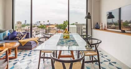 Penthouse with private rooftop and panoramic views