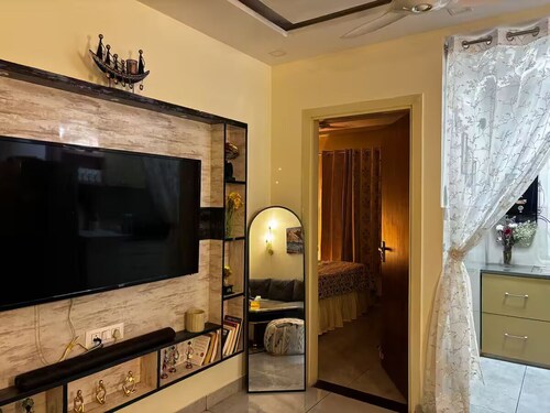 2bhk apartment with a cute kitchen and exclusive access to a private terrace. <3