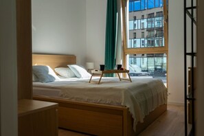 1 slaapkamer, een bureau, een strijkplank/strijkijzer, gratis wifi