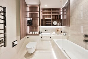 Hair dryer, towels