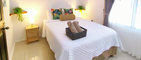 Familie appartement, 2 slaapkamers, niet-roken, keuken | Luxe beddengoed, individueel gedecoreerd, individueel gemeubileerd