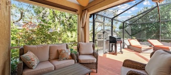 Charming home with heated pool close to many beaches