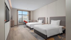 2 Double Standard | Premium bedding, down comforters, laptop workspace, blackout drapes - Holiday Inn Express Xi An Caotang Technology Park by IHG (Xi'an)
