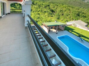 A heated pool