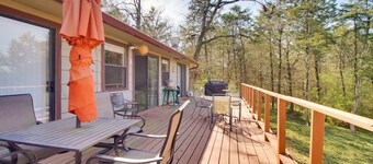 Dock & Water-View Deck: Home on Lake Dardanelle
