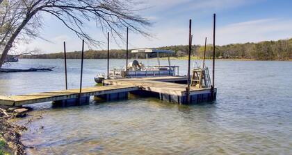 Dock & Water-View Deck: Home on Lake Dardanelle