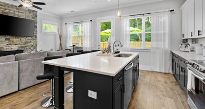 Elegant Atlanta Home with Fireplace & Private Yard