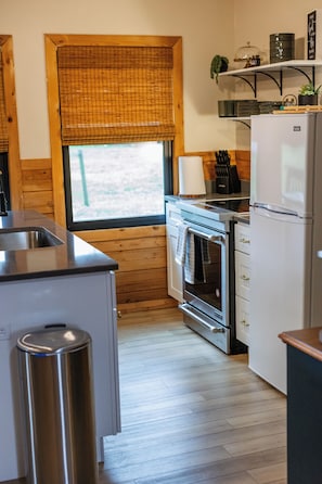 Fridge, microwave, oven, stovetop - Cute Little Cabin (Centerville)