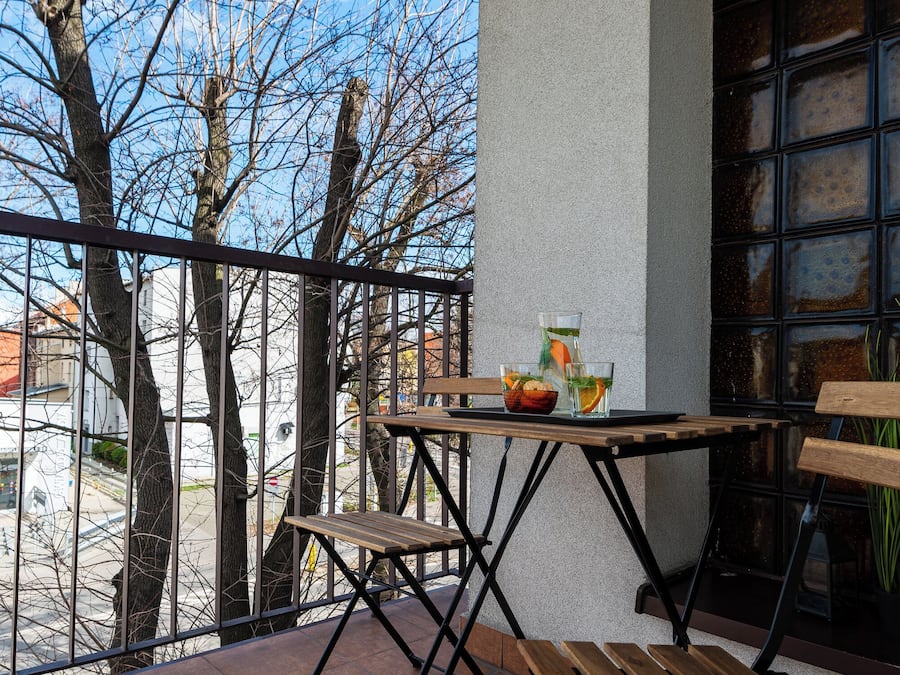 Familieleilighet, byutsikt | Balkong