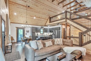 Smart TV, fireplace, video games