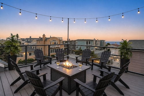 360 Ocean View Roof Deck, 50 Steps to Beach+AC!